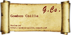 Gombos Csilla névjegykártya